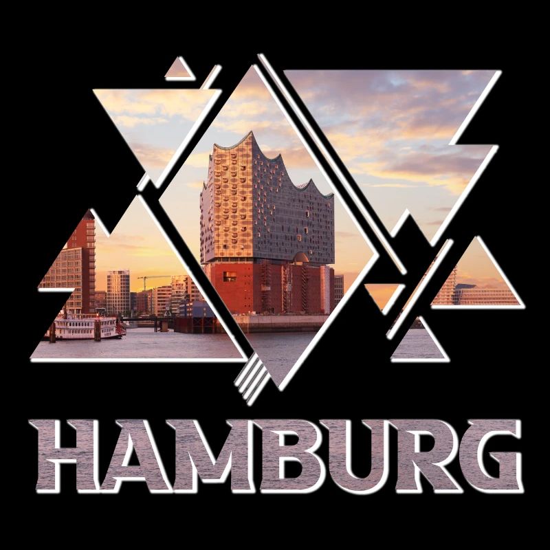 Hamburg Germany Elbphilharmonie Harbour Skyline