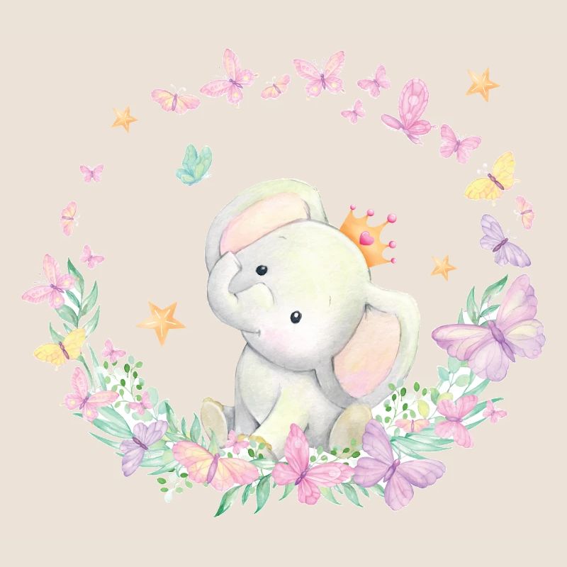 Doux éléphant bébé