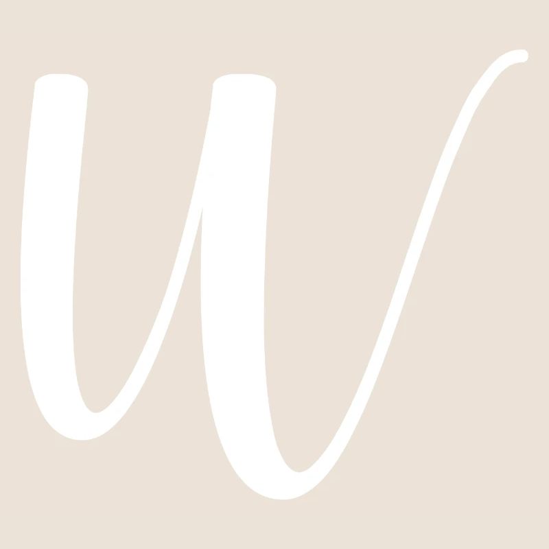 Calligraphie, initiale W