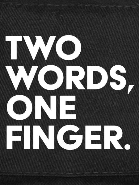 Deux mots un doigt