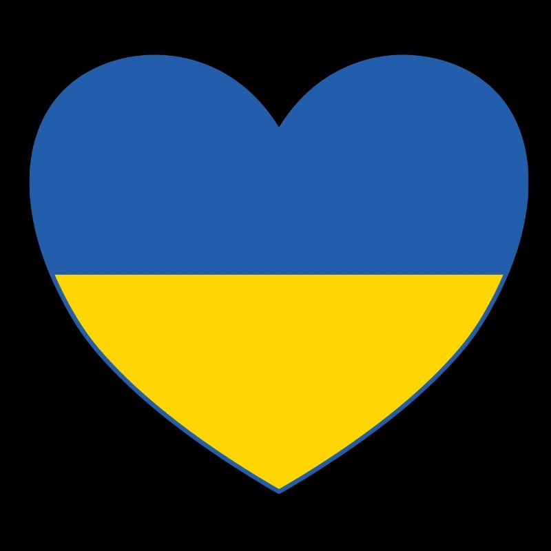 Drapeau de l’Ukraine Coeur
