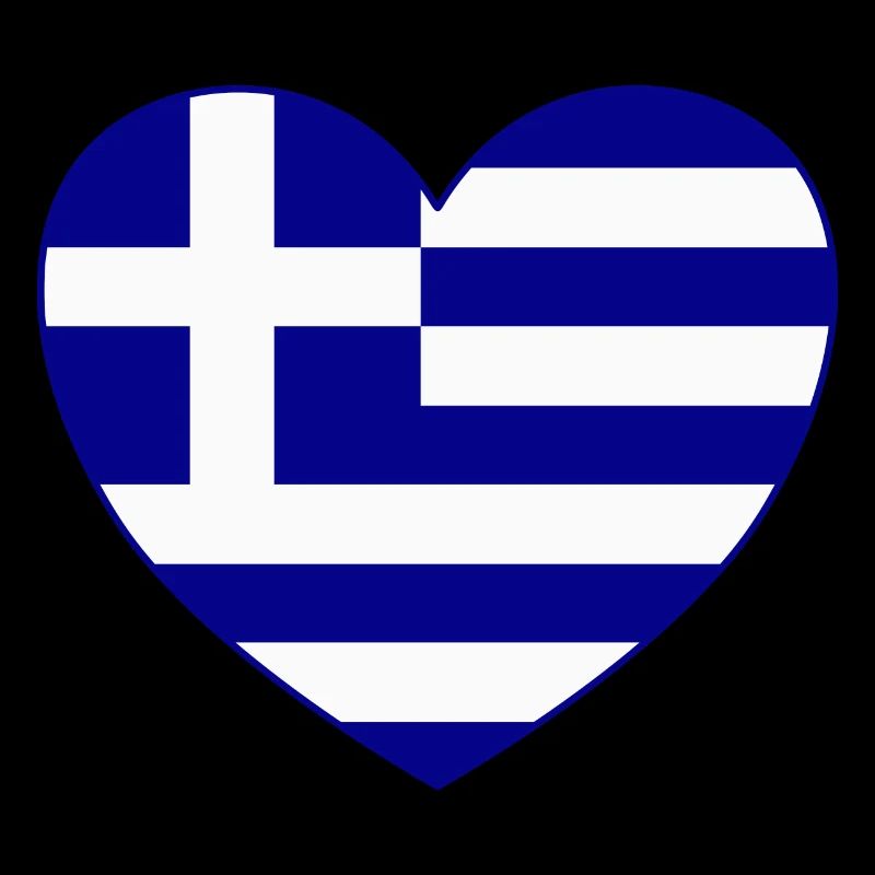 Grèce Drapeau Coeur de Hellas