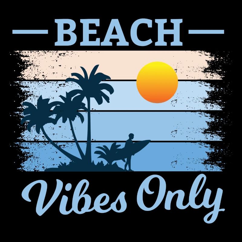 Beach Palm Tree Sunset Design