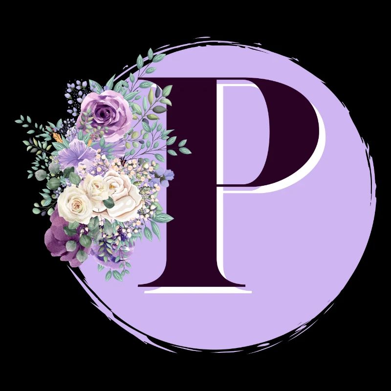 Buchstabe P Blumenkrone