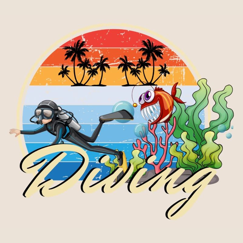 Diving Diving Divers funny funny gift idea