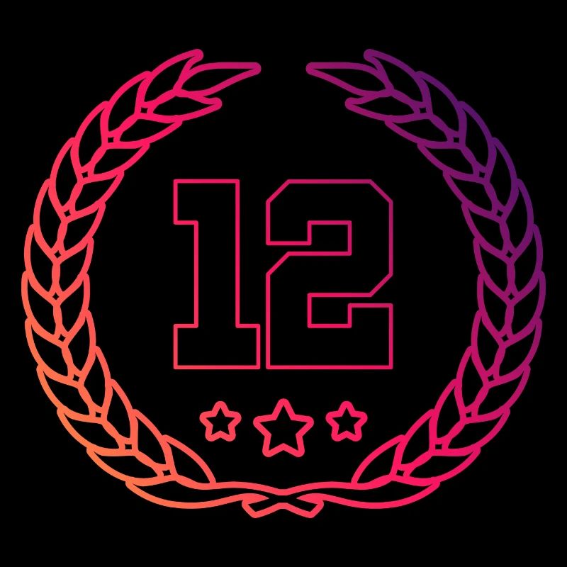 12 Number wreath