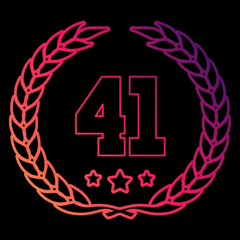 41 Number wreath