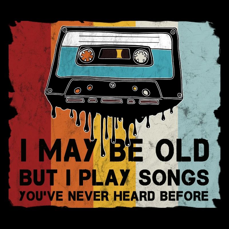 Retro Cassette Cool Saying