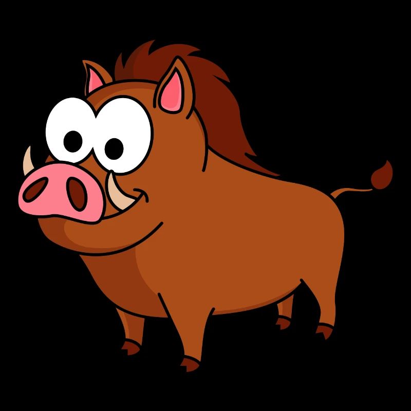Wild Boar Comic Animal
