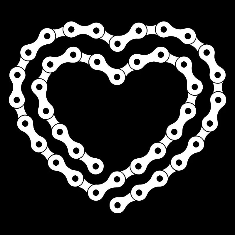 cœur de chaîne de vélo Conception pour un ventilateur de vélo