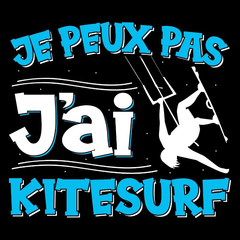 Je peux pas j'ai kitesurf | Design et logo