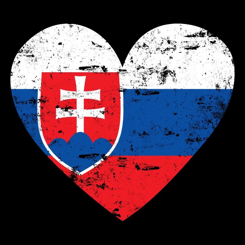 Slovaquie Flag Heart