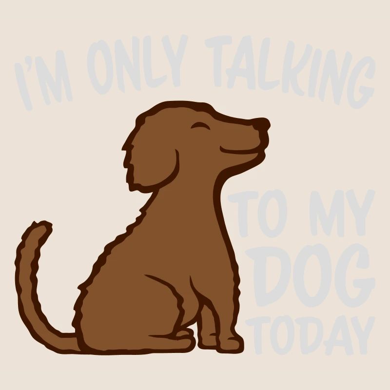 only talking to dog