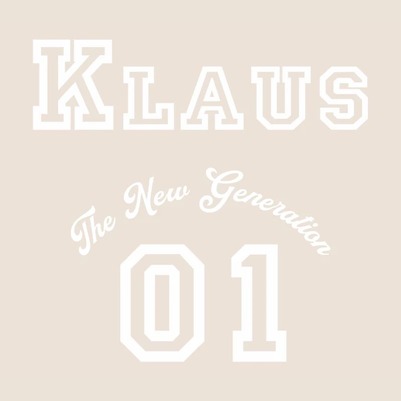 First name: Klaus - "The New Generation", white