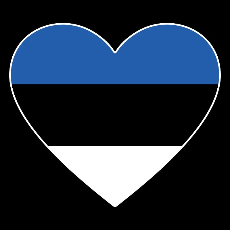 Estland Flagge Herz