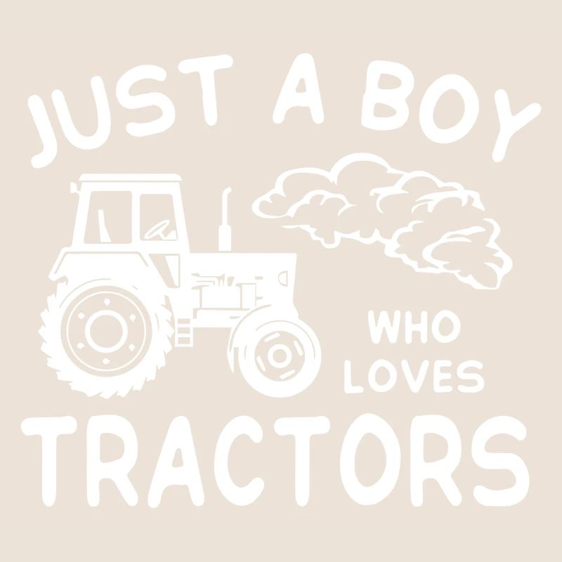 Juste un garçon qui aime les tracteurs