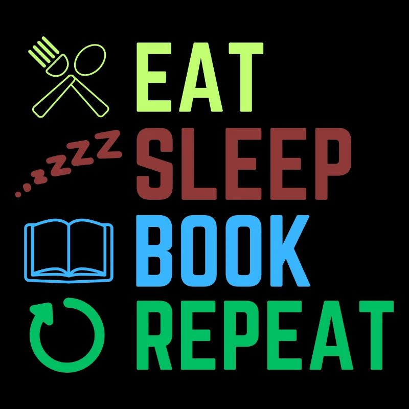 eat sleep book repeat