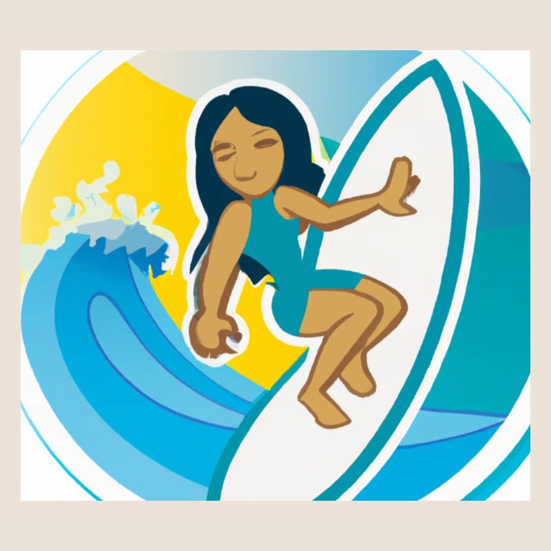 Fun surf sticker