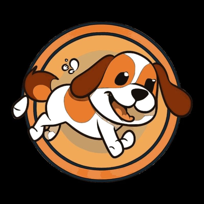 Cadeau d’autocollant de chien