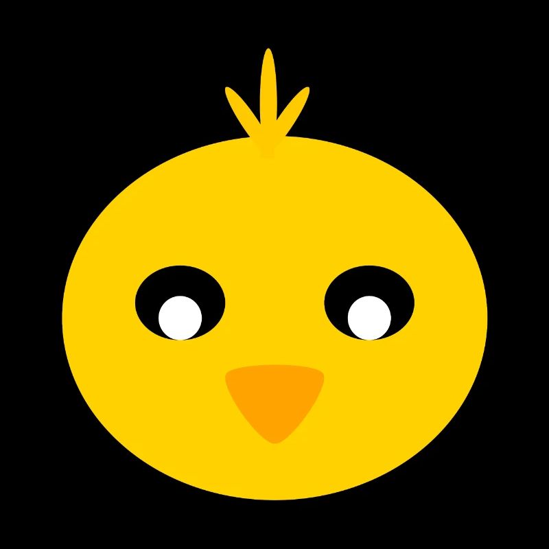 Visage de poussin