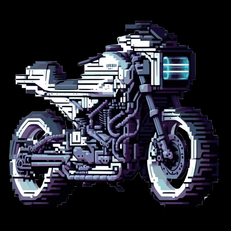 Die Motorradsaison hat längst begonnen in 8 Bit