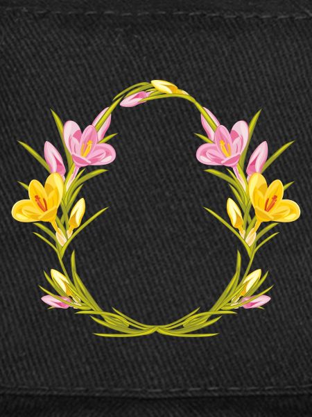 Couronne de Pâques avec crocus