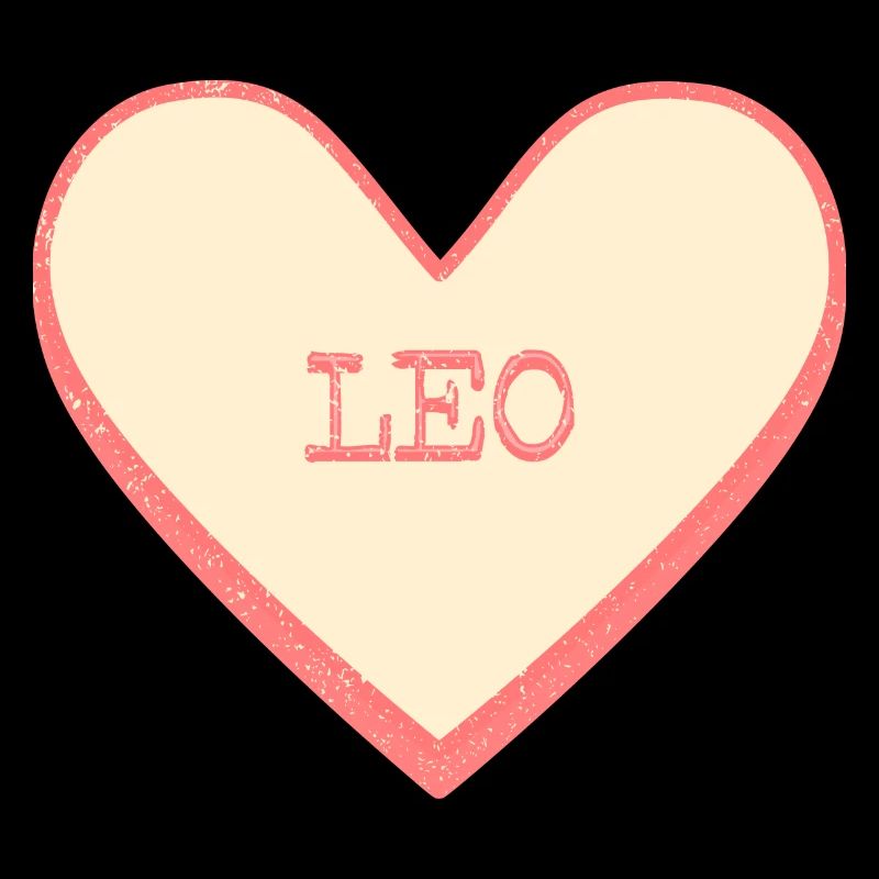 Leo Name First Name Pink Sugar Heart