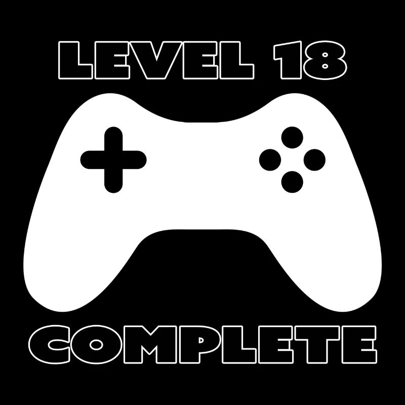 Level 18 Complete - GamePad - 18 years old