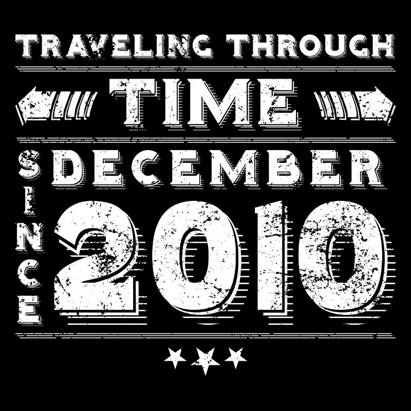 Vintage Zeitreise Geburtstags Design Dezember 2010
