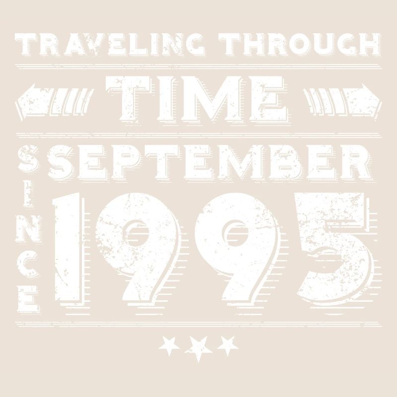 Conception d'anniversaire de voyage dans le temps vintage septembre 199