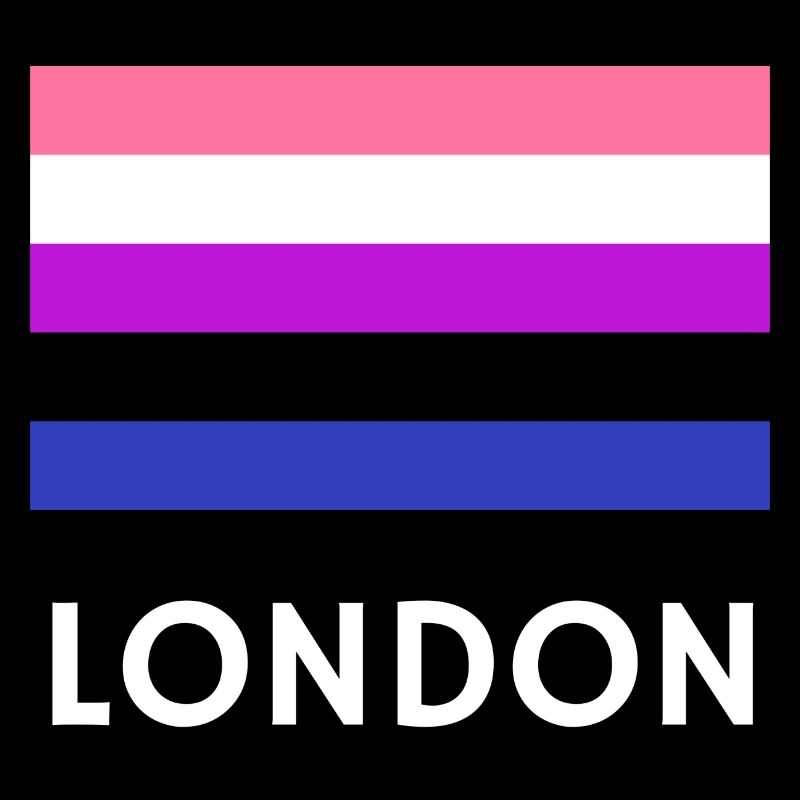 Drapeau de la fierté genderfluid de Londres