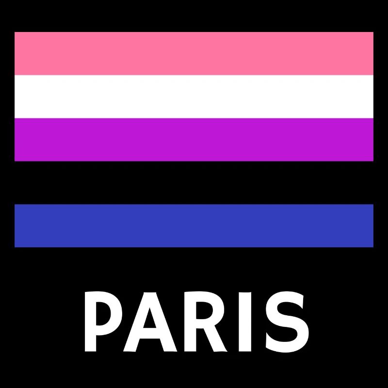 Genderfluid Pride Drapeau Paris