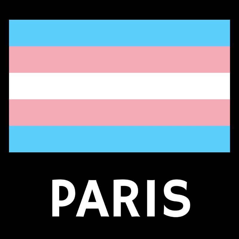 Trans Pride Flagge Paris