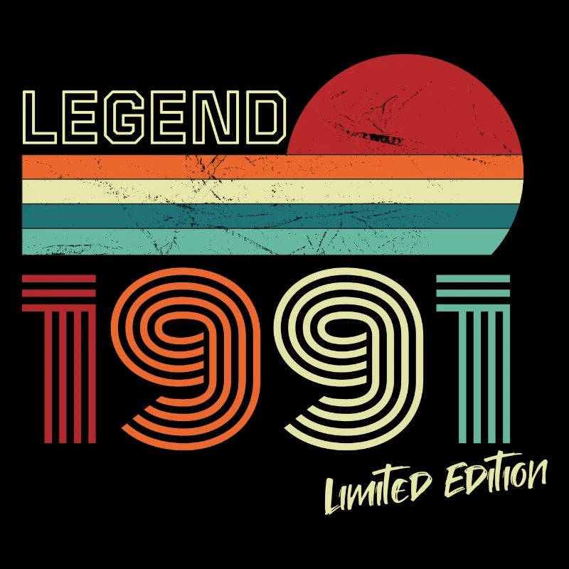 Legend 1991 Geburtstagsshirt Geschenk Jubiläum