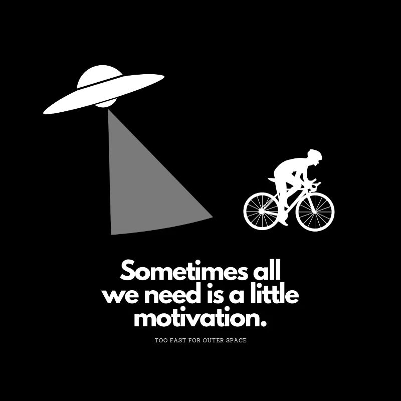 Extra portion of motivation for cyclists Ufo