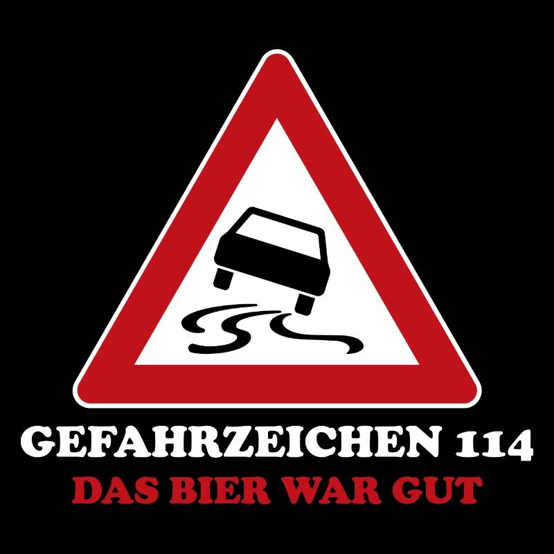 Verkehrszeichen 114 - Das Bier war gut