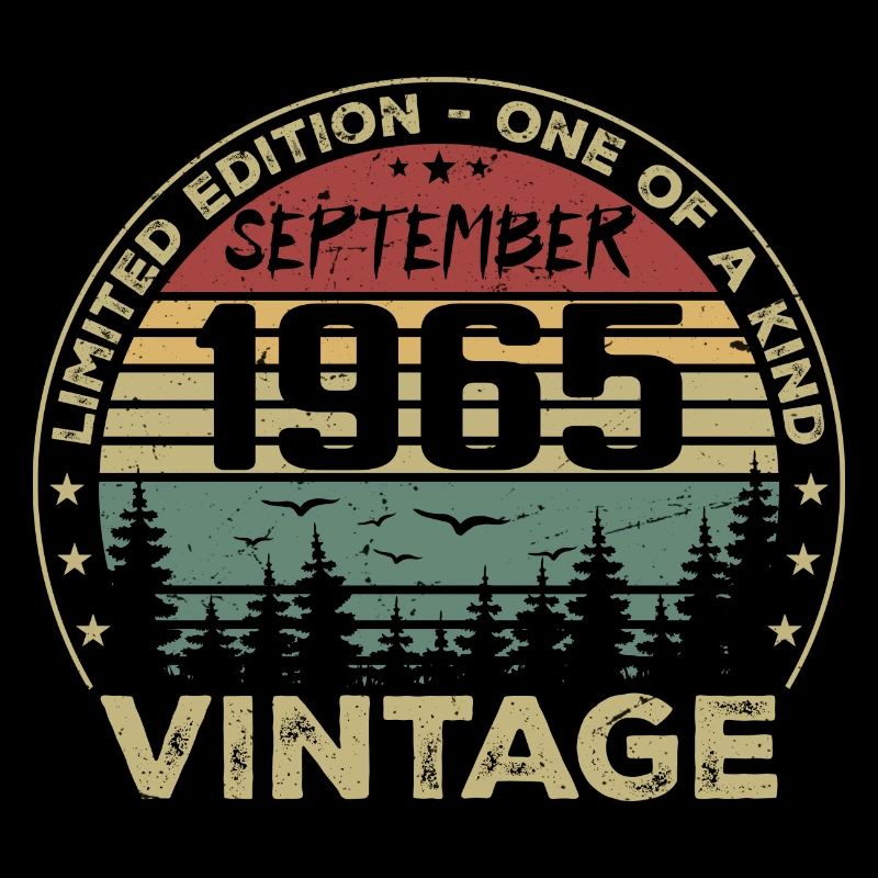 September 1965 Vintage-Geburtstagsgeschenk 1965