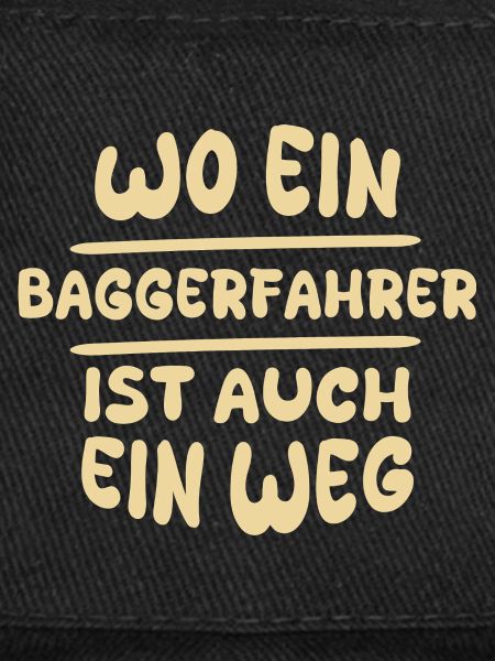 Baggerfahrer als Baggerfahrer