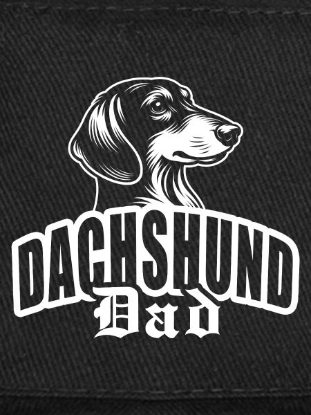"Dachshund Dad" with dog head