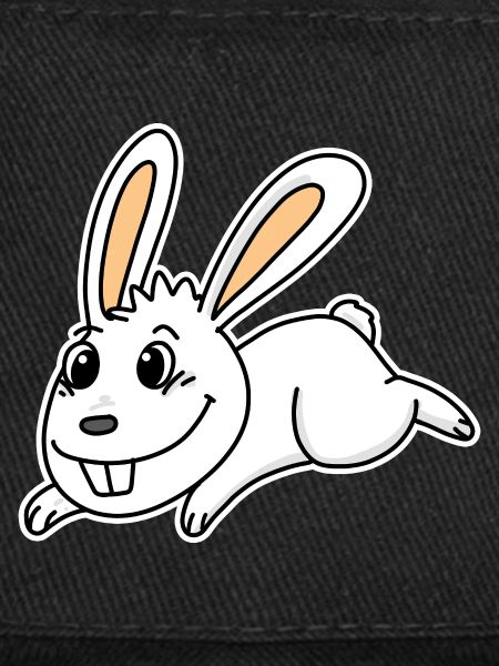 Mignon lapin illustration lapin blanc