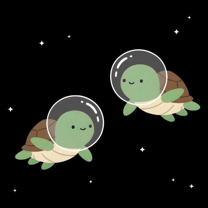 Cute Space Turtles