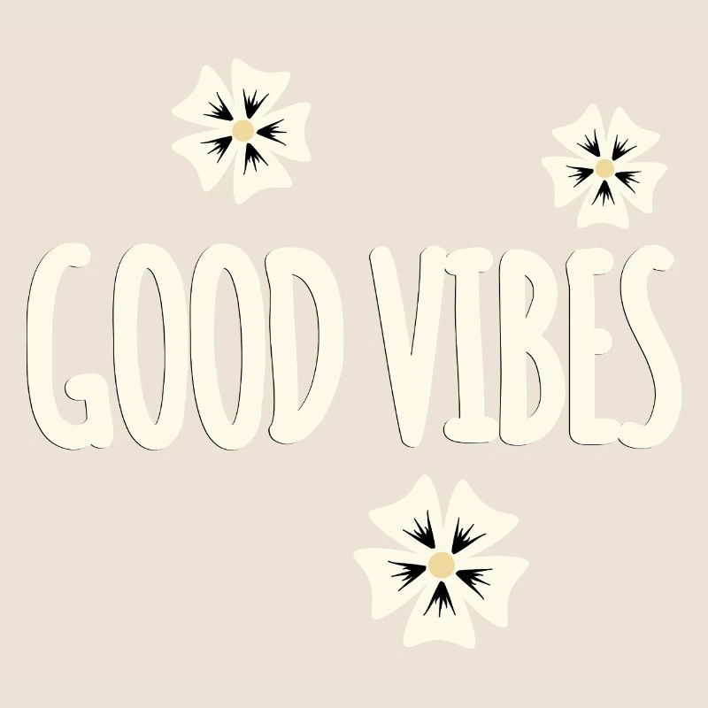 Les fleurs symbolisent le design des vibrations positives
