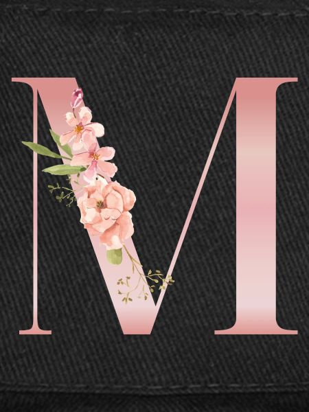 M fleurs roses pastel