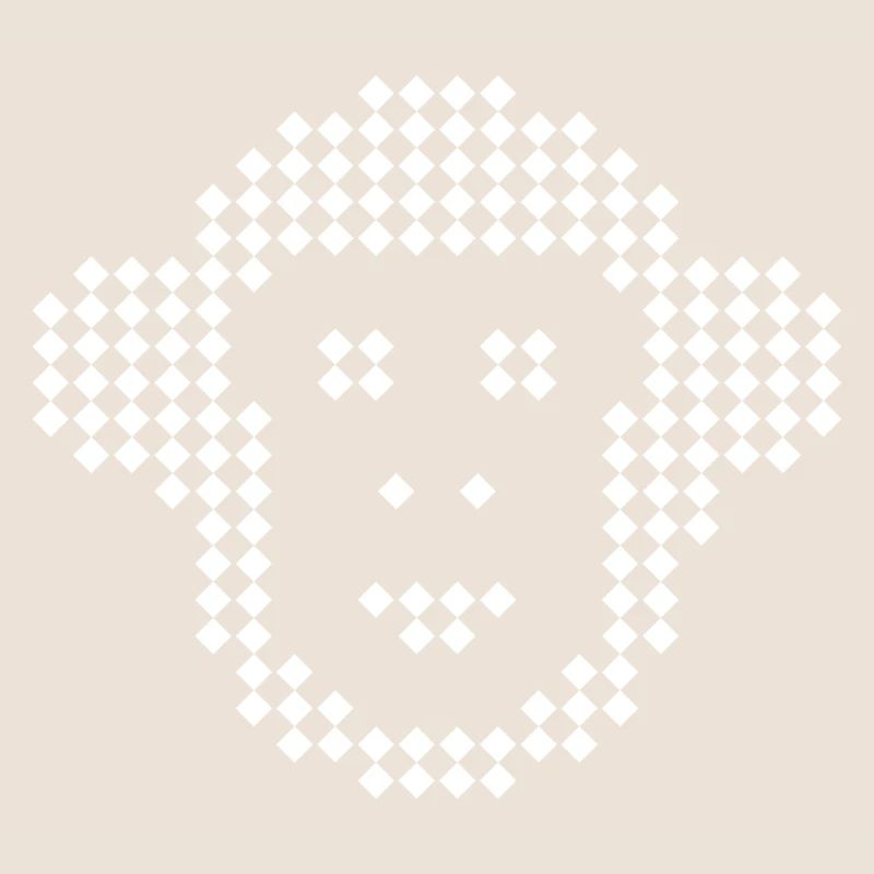 Pixel Monkey Diamond Emblem