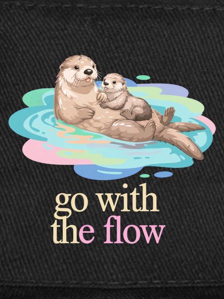 Otter Duo dans un flux pastel