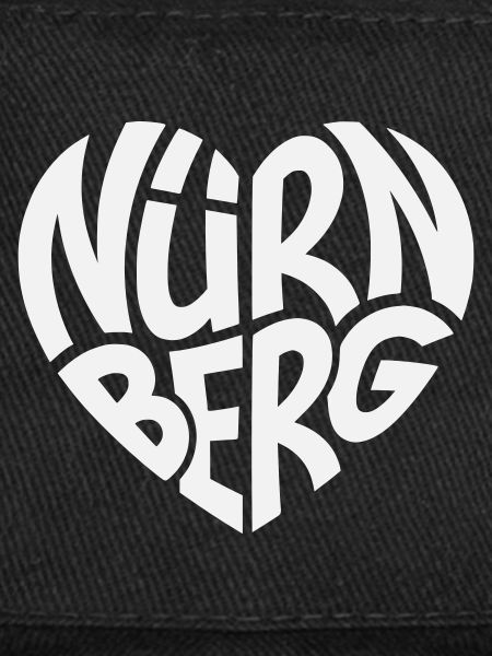 Lettrage en cœur de Nuremberg