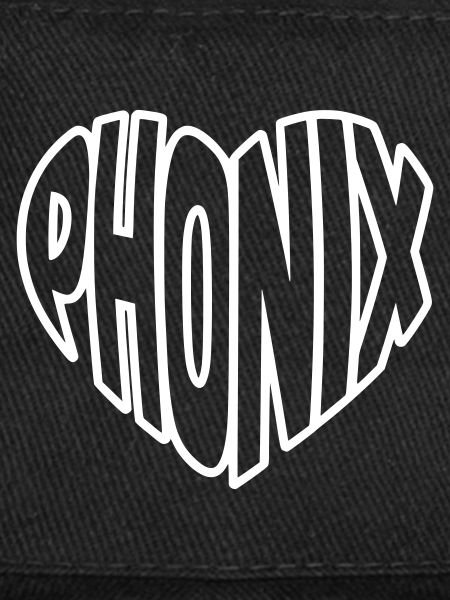 Phoenix Outline Heart Lettering