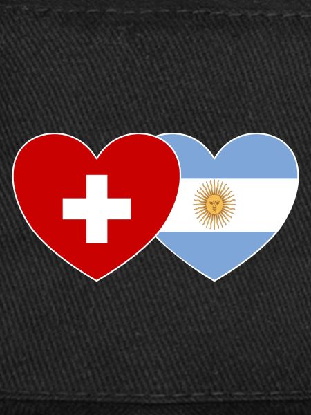 Suisse Argentine Drapeau Cœur