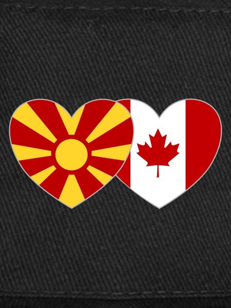 Macédoine Drapeau Canada Cœur