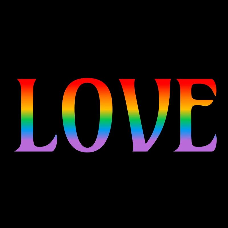 Retro Rainbow Love